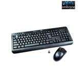 Ambrane Wireless Keyboard Mouse Combo Kb W1 Black