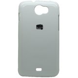 Snooky White Hard Back Case Cover For Micromax Canvas2 A110 Td-8534