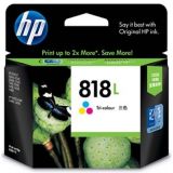 Hp Original 818l Tri Color Inkjet Printer Print Cartridge 818 L