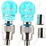 Tire Flashing Flash Wheel Skull Design Light For All Bikes And Cars