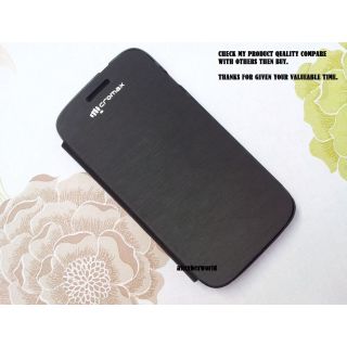 Micromax A 116 Canvas Hd Battery Back Replace Detachable Flip Case Black Og