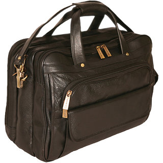 100% GENUINE INDIAN Leather new Executive Bag Office Messenger Laptop Bag BL JR82