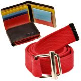 Buy Premium Gents Leather Wallet n Get Canvas Casual Belt Free