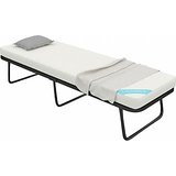 Needus Lightweight Folding Bed with Foam Mattress by Camabeds