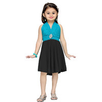 Mid Age Girl's Party Wear Premium Net Fabric Frock