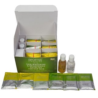 Aroma Treasures Skin Whitening Brightening Facial Kit For Oily Skin