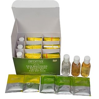 Aroma Treasures Skin Whitening Brightening Facial Kit For Dry Skin