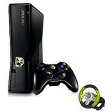 Combo of Microsoft X-Box 360 4 GB Elite Slim and Nitho Drive Pro Wheel
