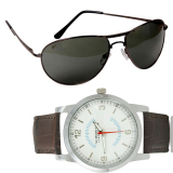 Reebok Premium Aviator Sunglasses And Get Free Numero Uno White Dial Watch
