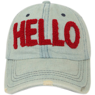 ILU Denim cap baseball cap caps for man woman Boys Girls Men Women Snapback cap Hip hop cap/Hello