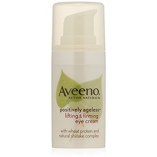 Compare Aveeno Active Naturals Positively Ageless Lifting & Firming Eye Cream with Natural Shitake Complex 0.5 Ounce price online India | Comparometer