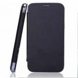 BLACK LEATHER FLIP COVER CASE POUCH FOR MICROMAX A116 CANVAS HD