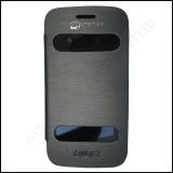 Sale-100 % Original Micromax A110 CANVAS 2 FLIP COVER CASE BOOK COVER Black Colour