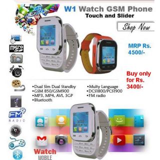 KenXinda W1 Watch Mobile Dual SIM FREE Bluetooth Headset