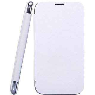 buy top quality htc desire 600c flip cover in white color online shopclues com