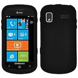 Amzer Silicone Skin Jelly Case - Black For Samsung Focus I917