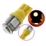 T10 led 5smd amber 2nos