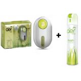 Combo of Godrej Car Ac Vent Perfume (Green) +Godrej Car,Home Air Spray (Green)