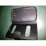 Caller ID Case Samsung Galaxy Grand Duos I9082 Flip Flap Black Cover Pouch