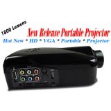 Portable HD Home Theater Multimedia LED Projector 1080P VGA HDMI USB DVD Input