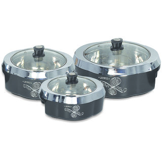 Jaypee High Quality Stainless Steel Eleganza Set Of 3 Pcs