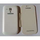 White Diary Flip Leather Case Cover Pouch For Samsung Galaxy S Duos S7562