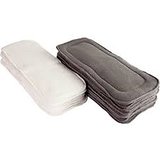 Tinytots Set Of 1 Microfiber and 1 Bamboo Charcoal 5 layered Insert for cloth diapers