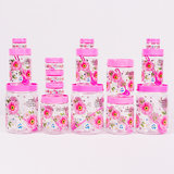 Print Magic Container Pink Pack of 15 2000 ml 3 pcs , 1000 ml 3 pcs , 700 ml 3pcs , 150 ml 3 pcs , 50 ml 3 pcs