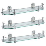 SSS Glass Shelve Set of 3 pcs Size 20 Inches X 6.5 Inches, 6MM Glass