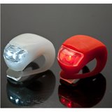 Ultra Bright Waterproof Silicon LED Bike Light Set 2 LED Front +Rear Bicycle /Cycling Safety Warning Light Multicolor