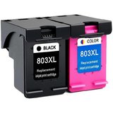 GREEN hp 803 black and tricolor cartridge Multi Color Ink PACK OF 2