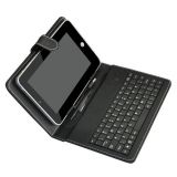 7 Inch USB Keyboard Leather Black Case Cover for Tablet