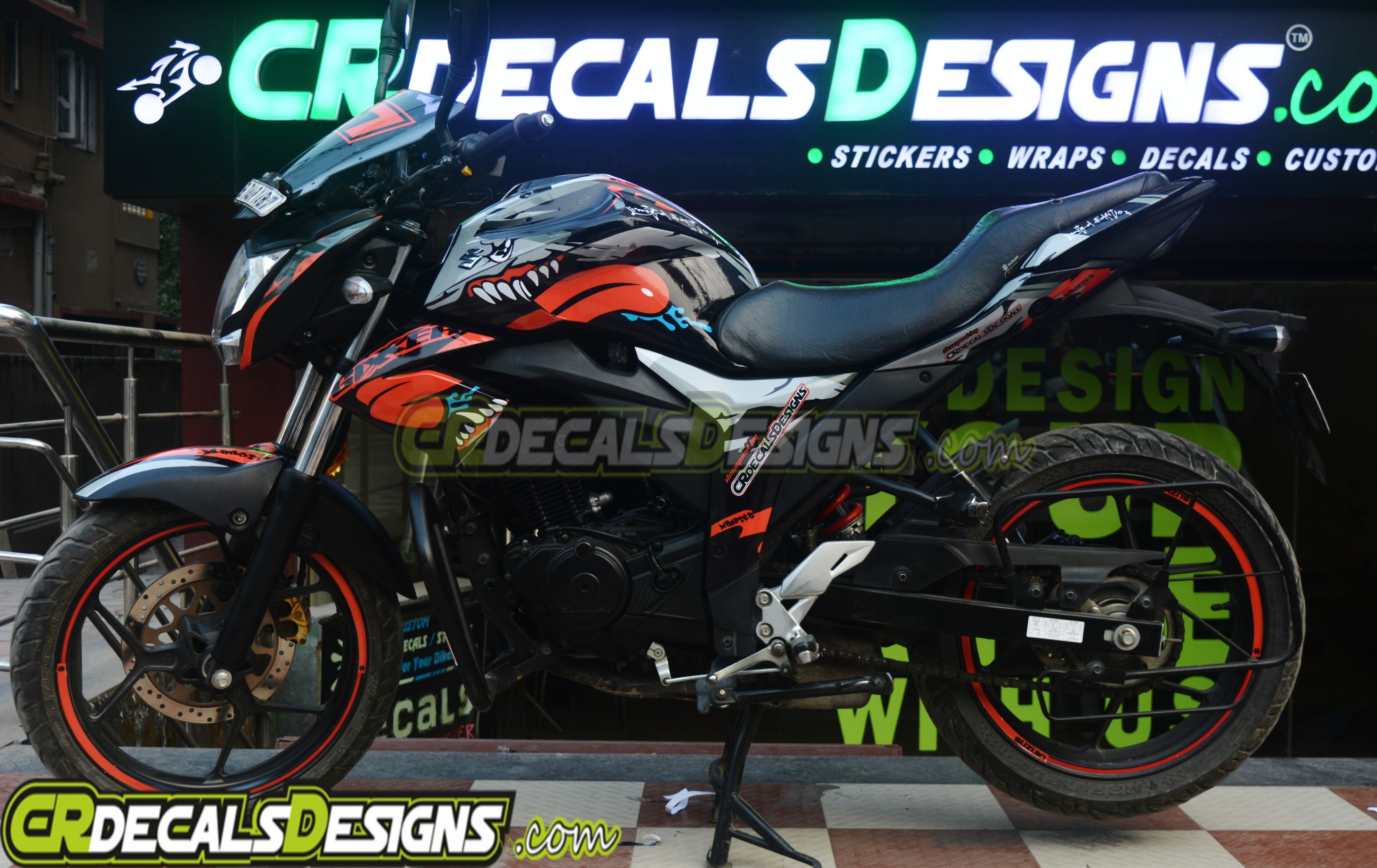 Buy Cr Decals Suzuki Gixxer Custom Decals Wrap Stickers Fullbody