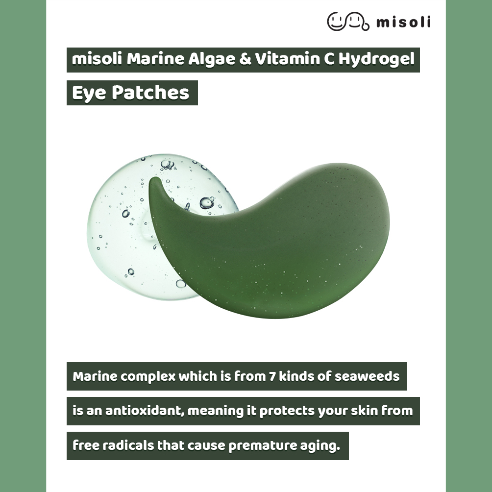 Buy Misoli Marine Algae & Vitamin C Hydrogel Eye Patches for Hydrating