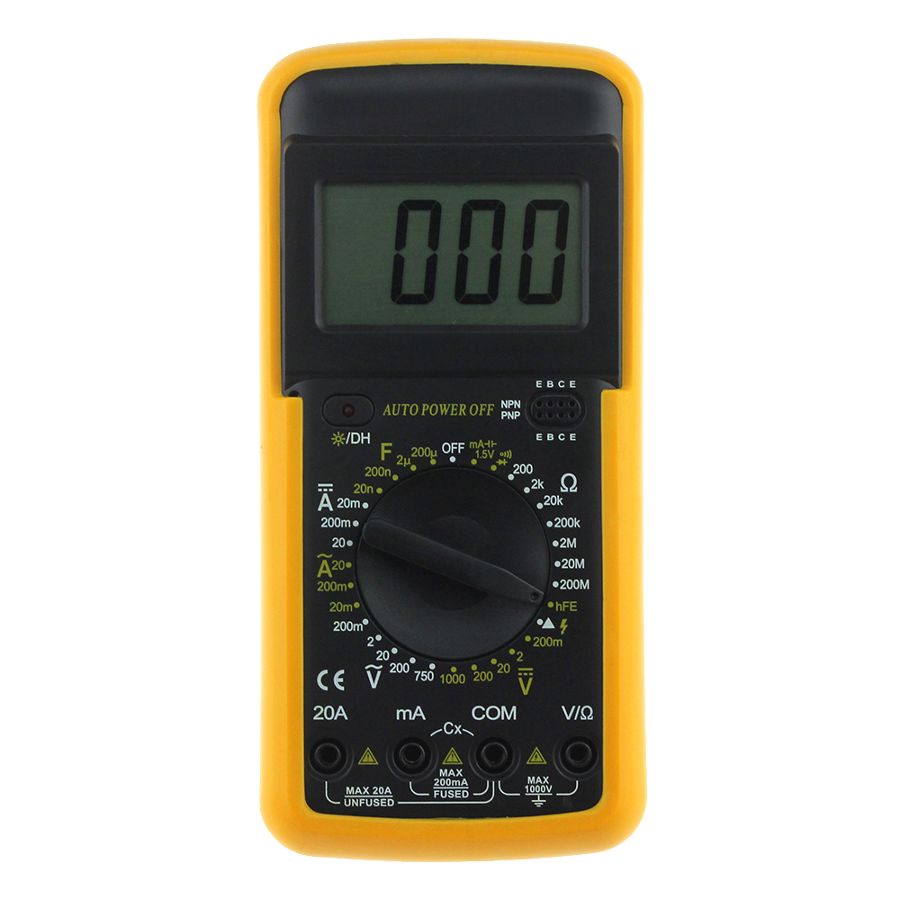 Buy Lcd Digital Voltmeter Ohmmeter Ammeter Ohm Multimeter Multi Test