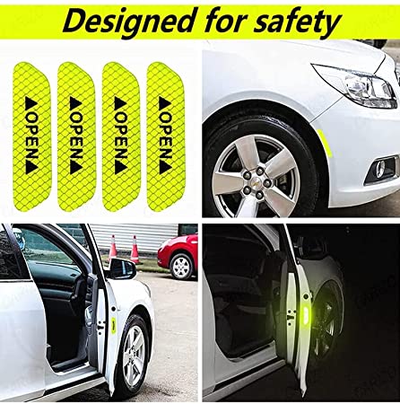 Buy Reflective Car Door Edge Guard Stickers Pack Of Red Open Door