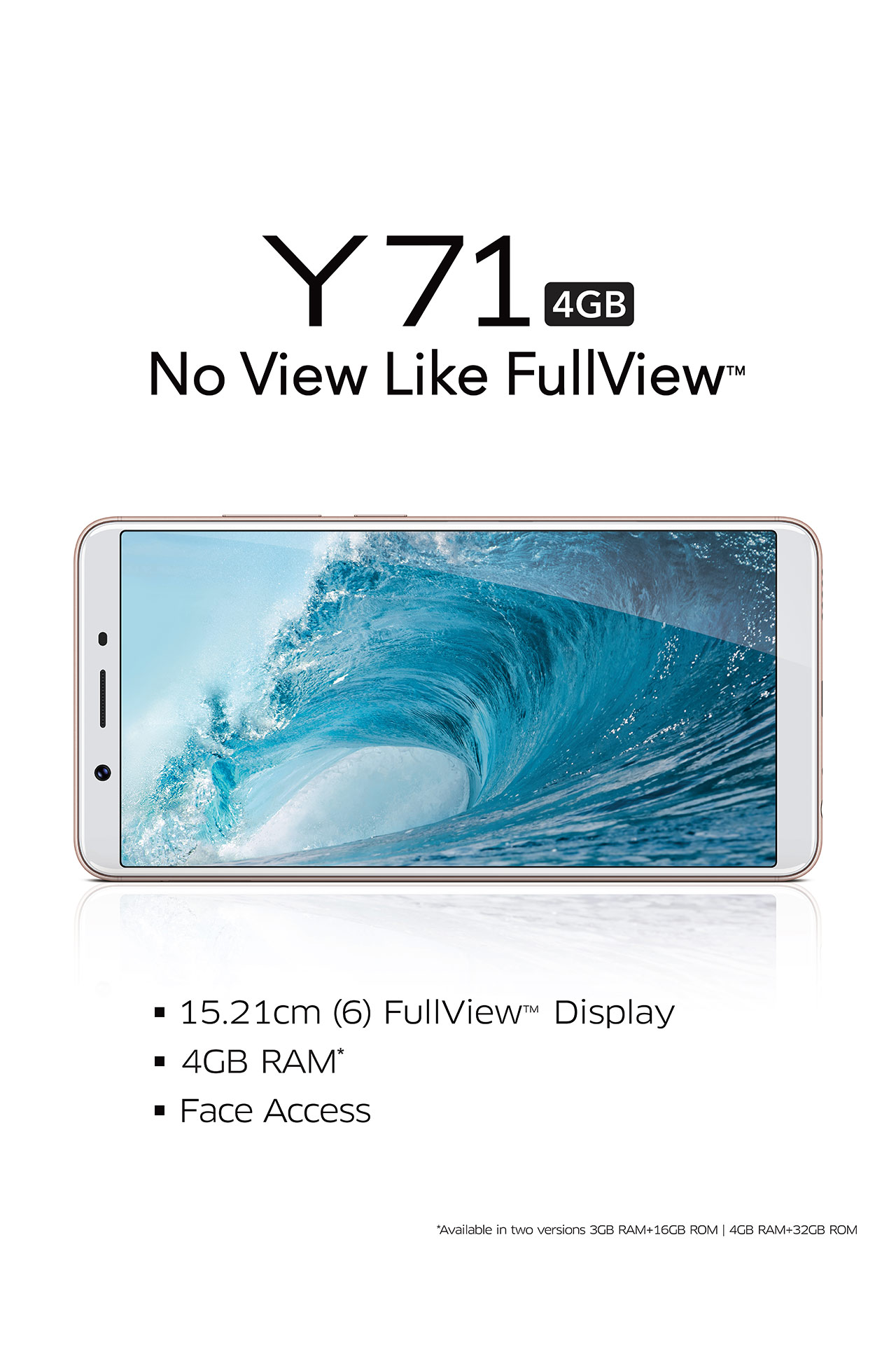 Buy Refurbished Vivo Y71 Black 6 GB RAM 128 GB Storage Superb