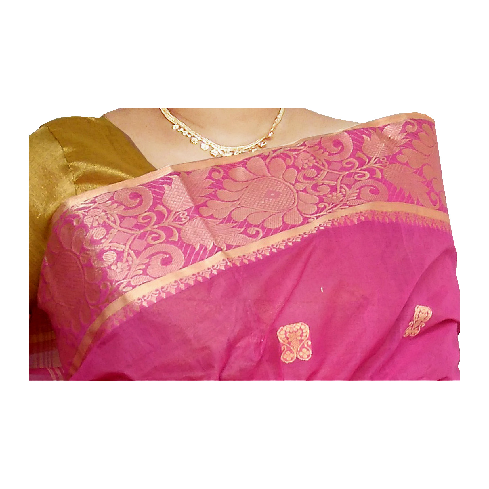 Buy Dhaniakhali Tant Pure Cotton Pink Color Handloom Design Bengal Tant