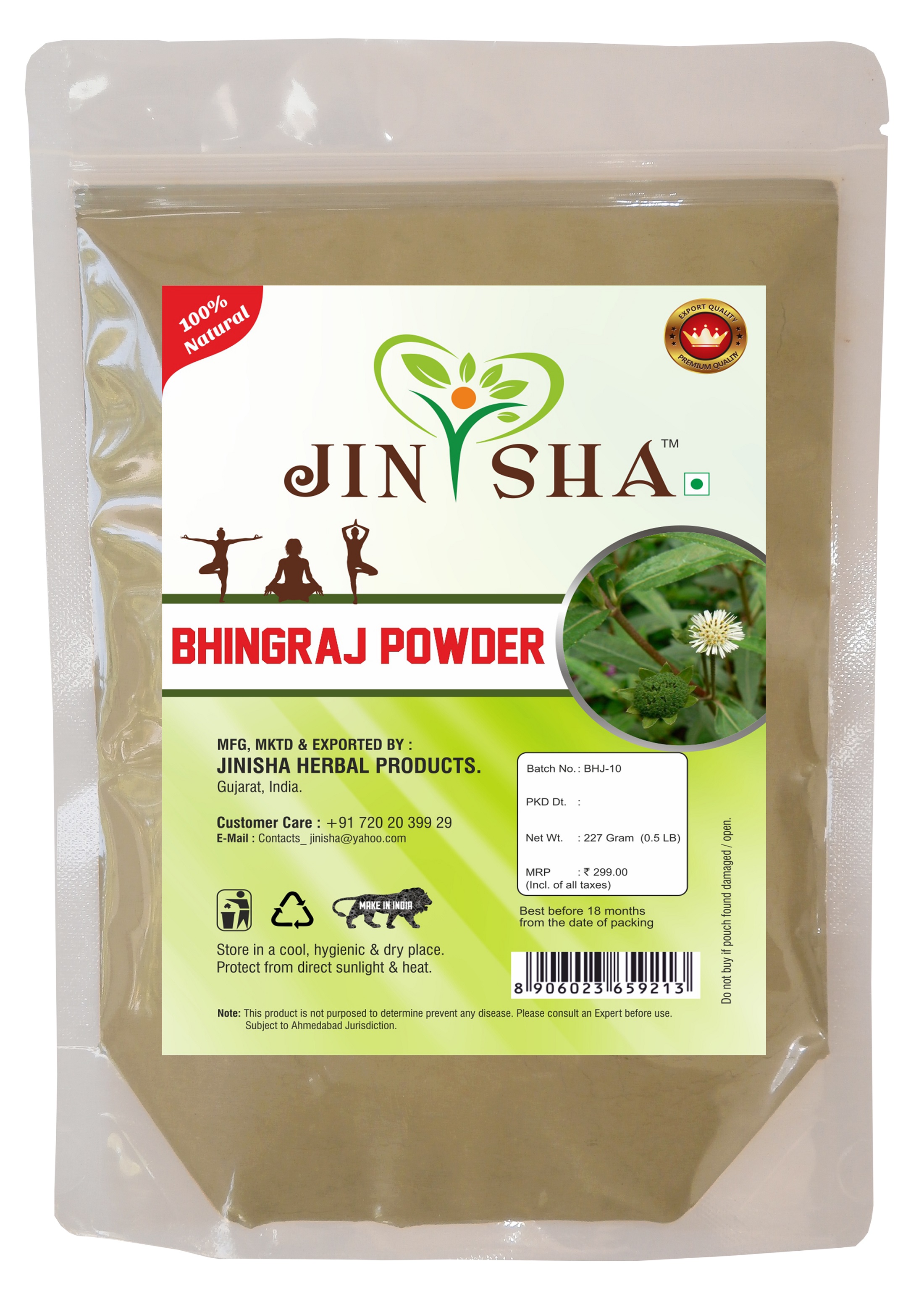 Buy Natural Bhringraj Leaves Eclipta Alba Powder For Fighting Hair