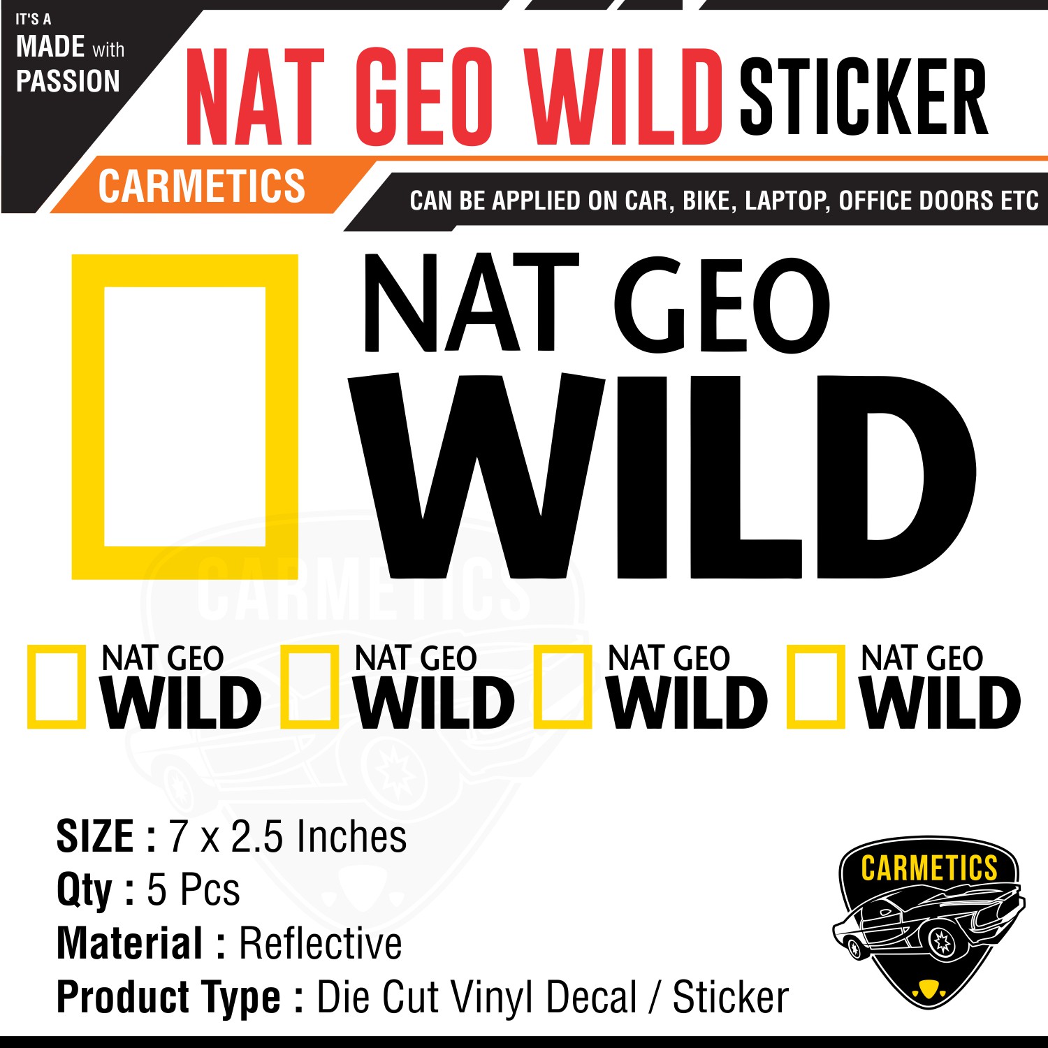 Buy Carmetics National Geographic Nat Geo Sticker For Hyundai Tucson