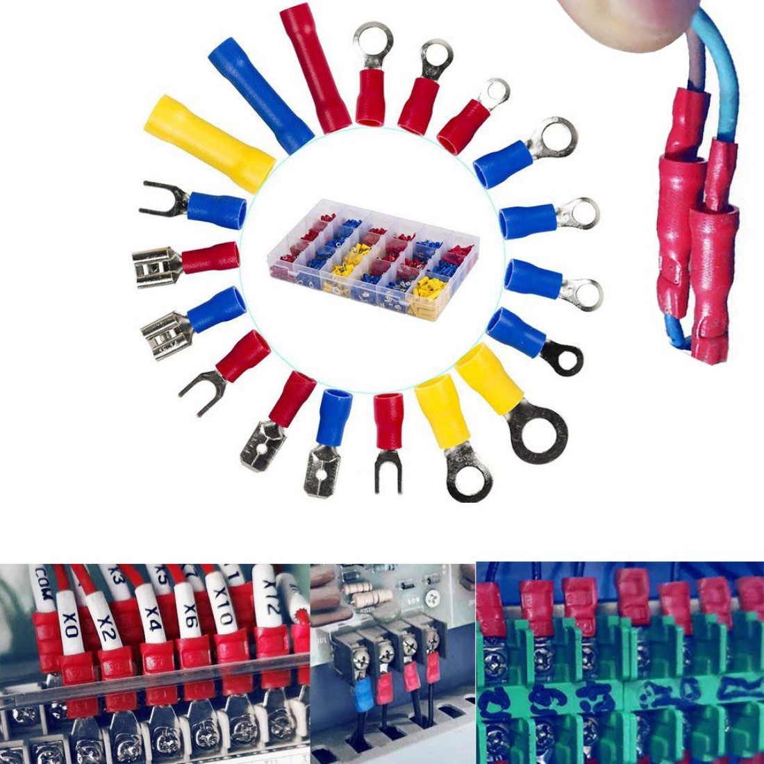 Buy DIY Crafts Assorted Crimp Terminals With Wire Terminals Connectors