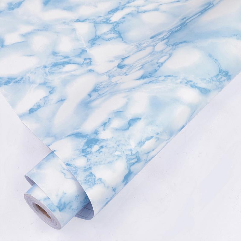 Buy Jaasmo Royals Self Adhesive White Blue Marble Contact Paper