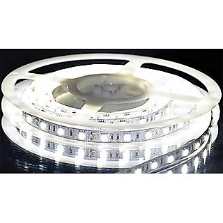 Buy Mtr Led Strip Light White Color With Volt Adopter Piece