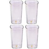Unbreakable Multipurpose Square Transparent Glass 300 ml Set of 4