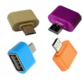 Micro USB OTG Adapter Offers 19 Pack of 2 Micro USB OTG Adaptor - (Assorted Colors)