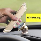 IT Solutions Car Mobile Holder Magnetic for Dashboard Windshield Golden