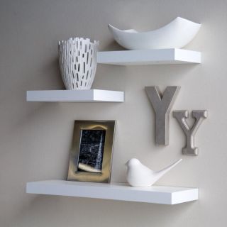 Shop DecorNation Floating Wall Shelf Set of 3 Shelves 24 Inches & 12