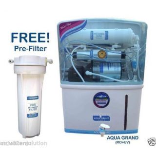 AQUAGRAND PLUS RO+UV+UF+TDS CONTROLLER WITH 12 LTRS STORAGE TANK ( 10 STAGES )