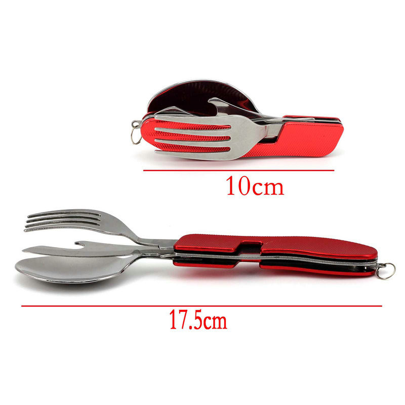 Folding Spoon Fork Knife Combo Set