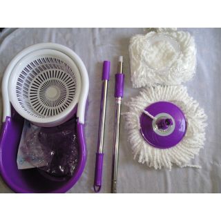 Easy Magic Mop IC Mop WIth Fast Spindry Wringer&2 Mop Head+GLOVES FINYAL BOTTEL